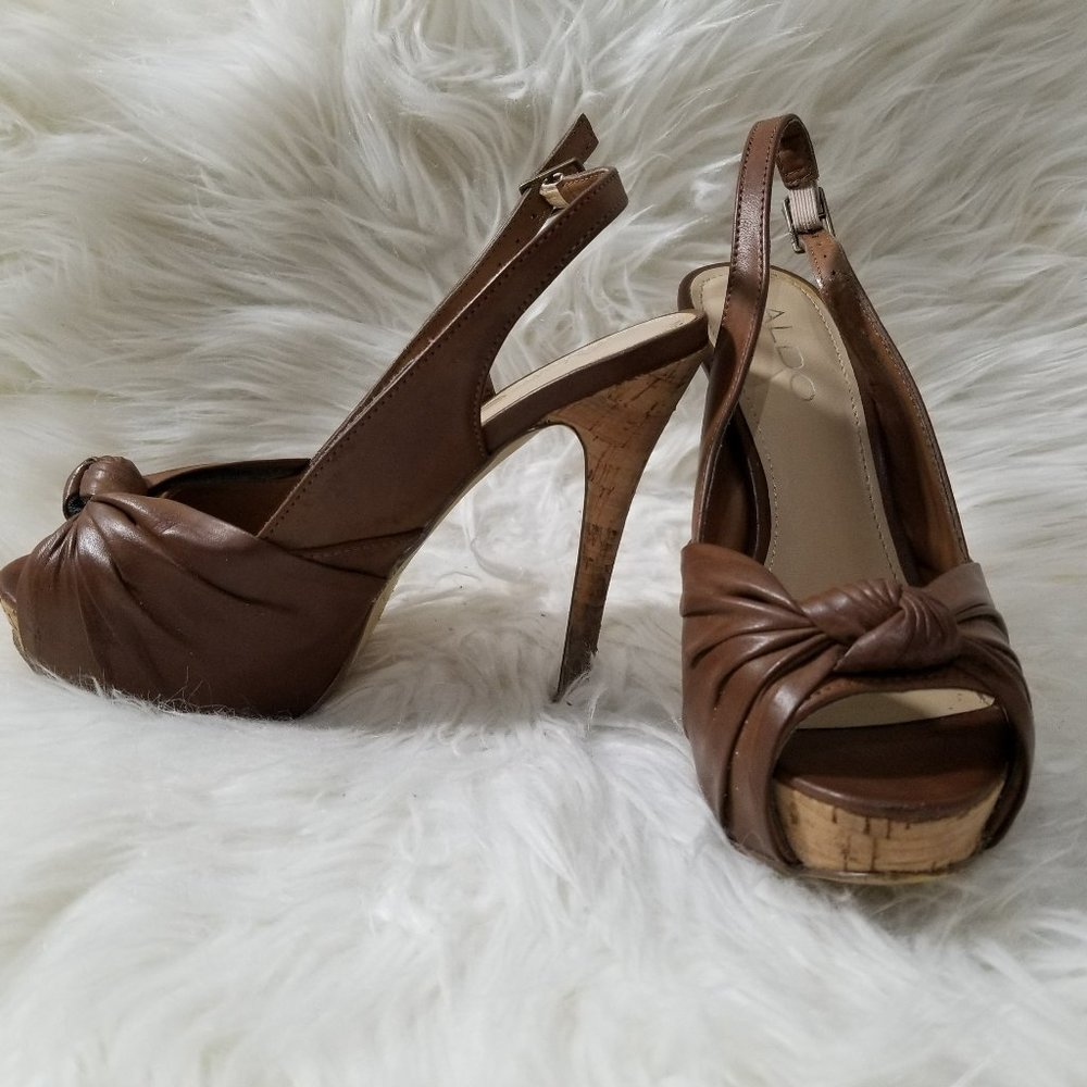 Brown Aldo Heels - Size 35